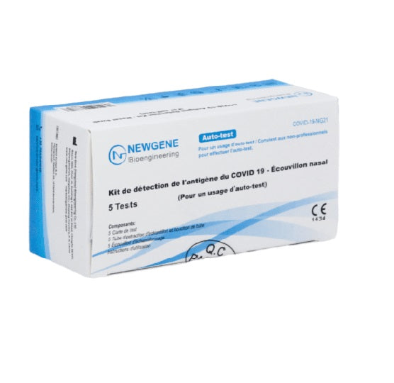 Newgene 5er Nasal Antigen Laien-Selbsttest – Hardpack AT1210/21 BfArM MHD: 06/24